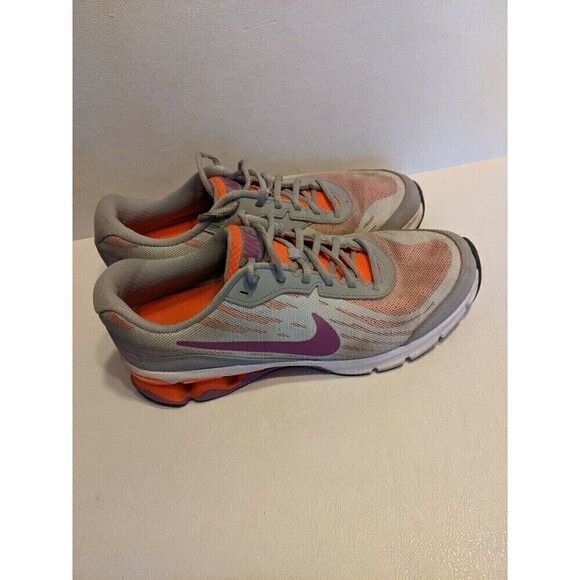 Women's Gray Orange Purple Nike Reax Running Shoes Athletic Sneakers Size 10 - Picture 3 of 8